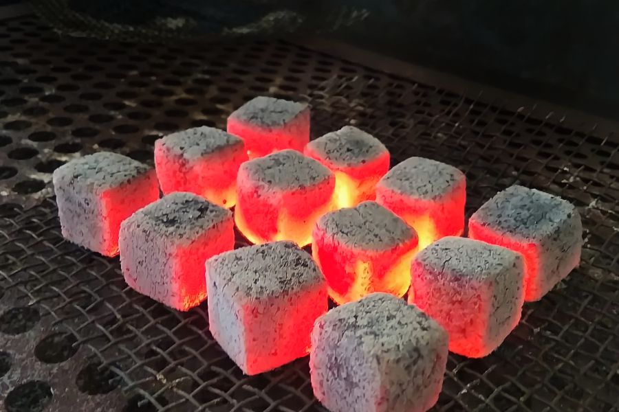 charcoal briquette